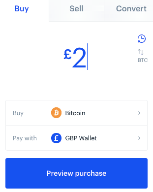 Buying Bitcoin with GBP Wallet Coinbase