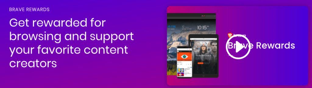 Earn Brave Rewards by watching Adverts with Brave Browser