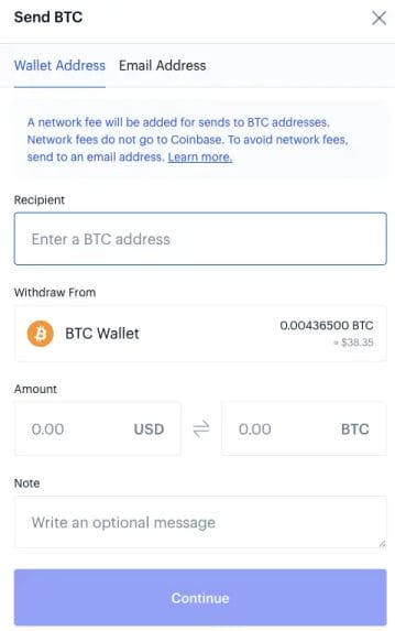 Sending bitcoin to a paper wallet