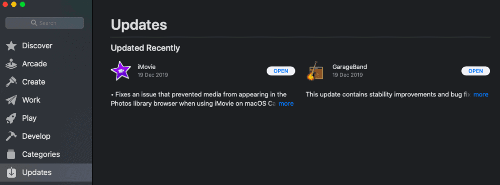 MacBook App Updates