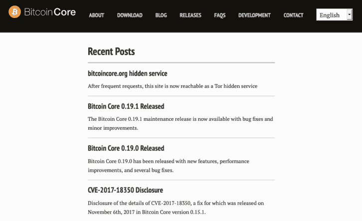 Bitcoin Core Dark Website