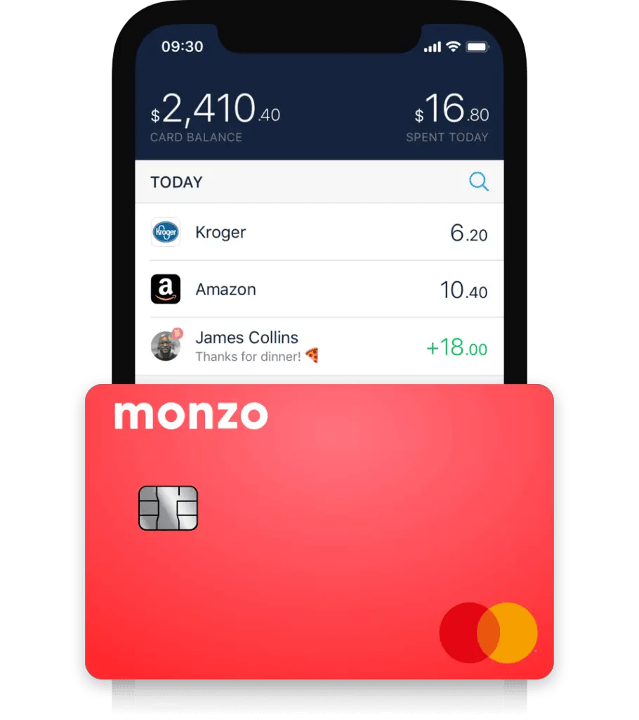 Monzo card vs Revolut card
