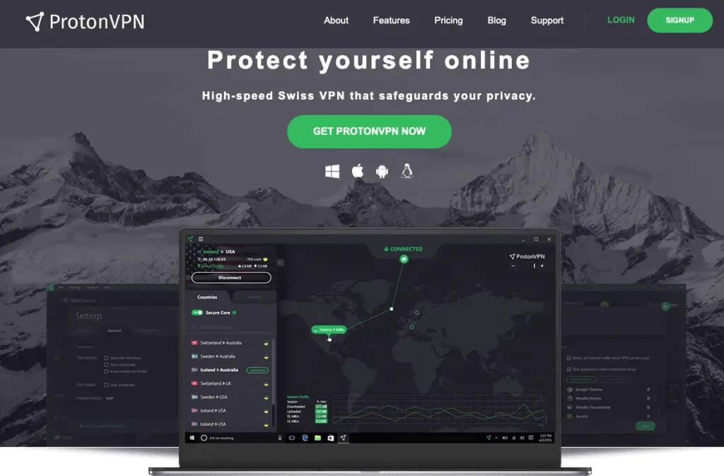 Proton VPN Free High-speed Swiss VPN