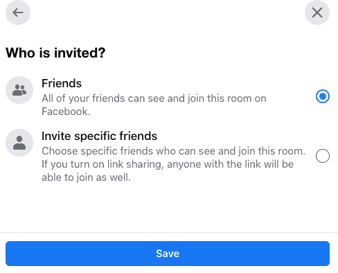 invite your friends with messenger rooms