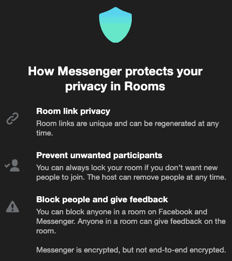 is messenger rooms safe