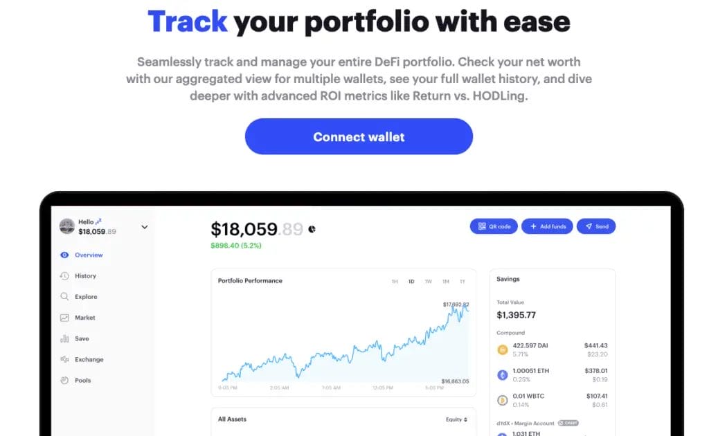 Track your DeFi Portfolio