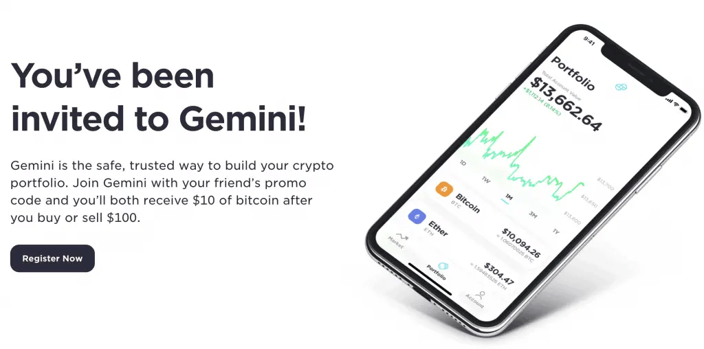 Gemini Exchange Referral Code 