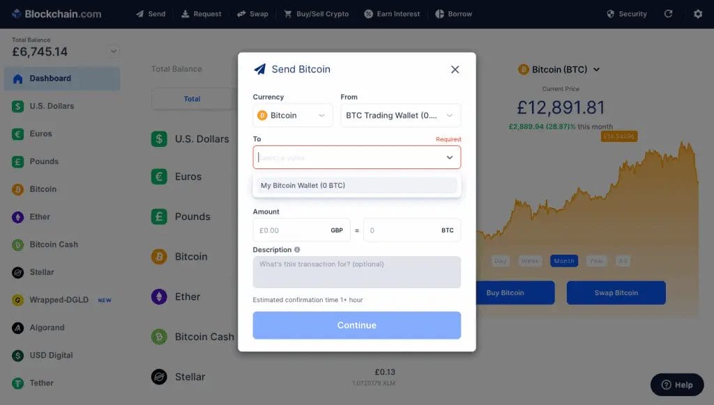 Blockchain.com Trading Wallet