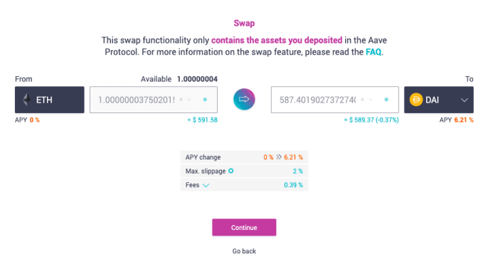 Aave V2 Swap