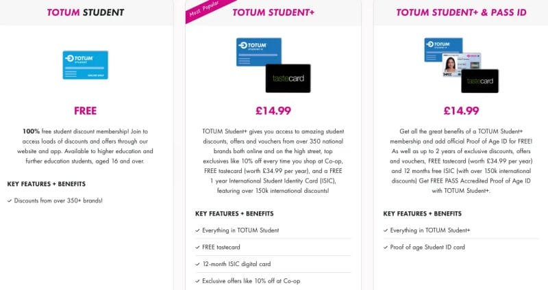 What is TOTUM Student Card