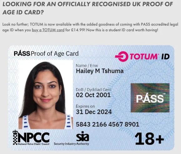 LOOKING FOR AN OFFICIALLY RECOGNISED UK PROOF OF AGE ID CARD?