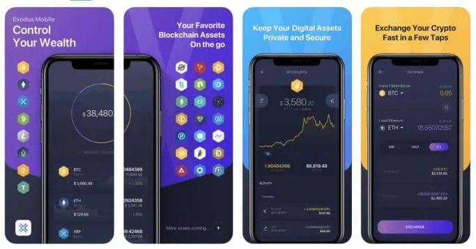 Exodus Mobile Wallet for Apple & Android