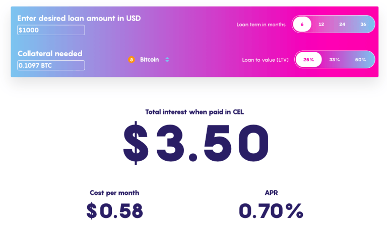 borrow with Celsius