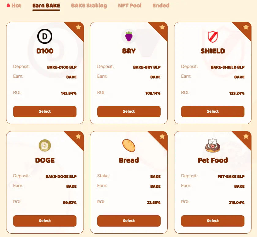 staking LP tokens bakeryswap