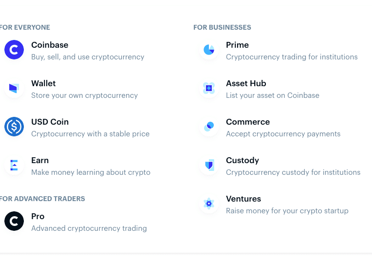 Coinbase Features