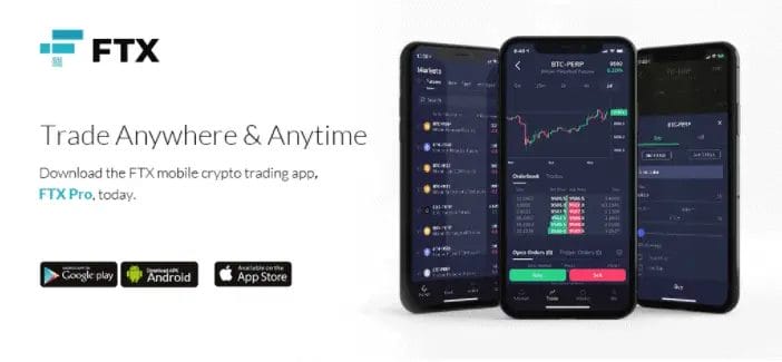 FTX exchange app
