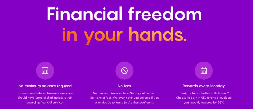 Celsius Network Financial Freedom