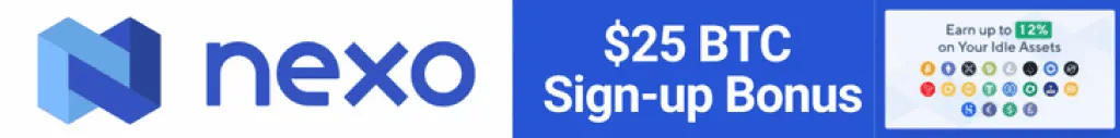 Nexo $25 Sign-up Bonus