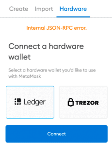 How to Fix Internal JSON-RPC Error on MetaMask & Ledger