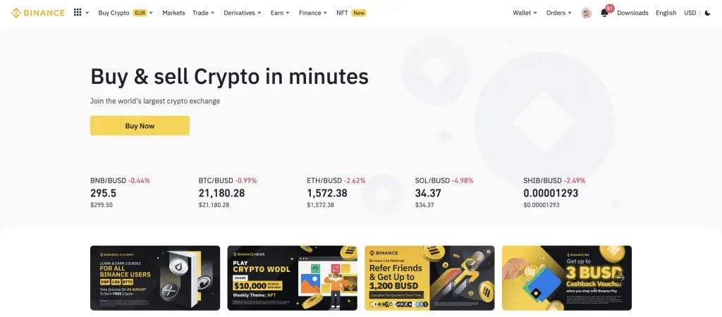 Binance Exchange Tutorial