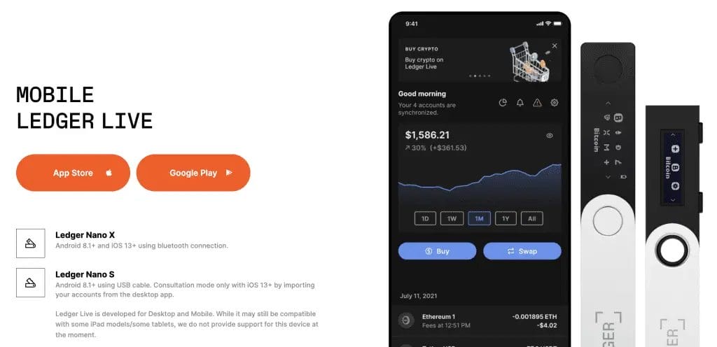 Ledger Live for Ledger Nano X