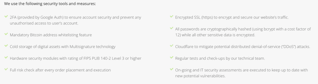 PrimeXBT Security Features