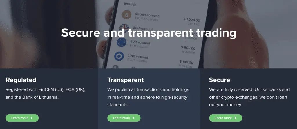 Uphold Features