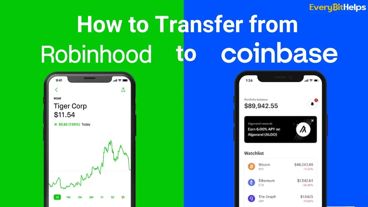 how to Transfer from Robinhood to Coinbase