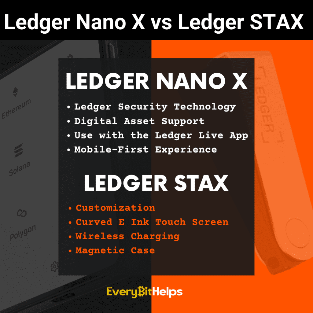 Ledger Nano X vs Ledger Stax