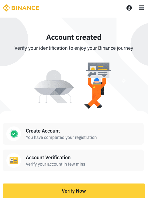 Binance account Verification