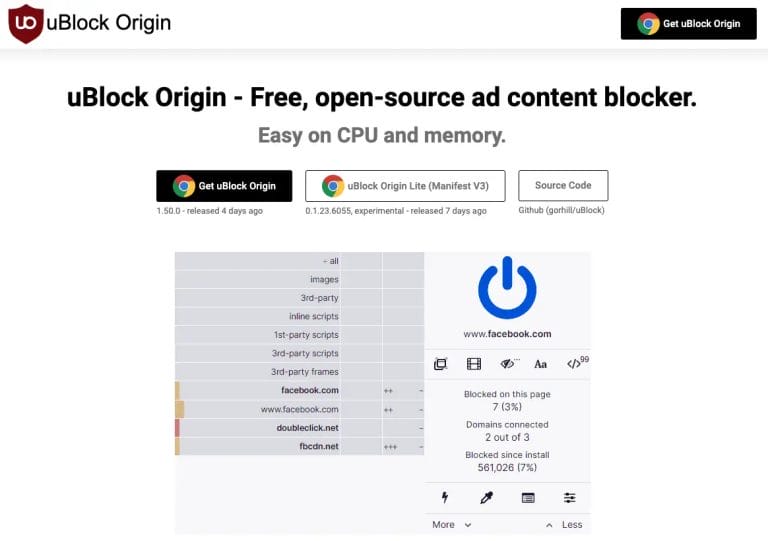8 best Chrome extensions uBlock Origin
