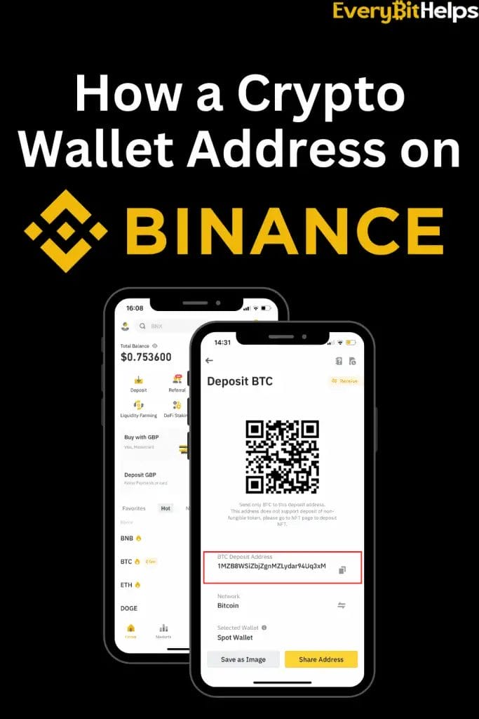 How to find a Binance Wallet address on Mobile