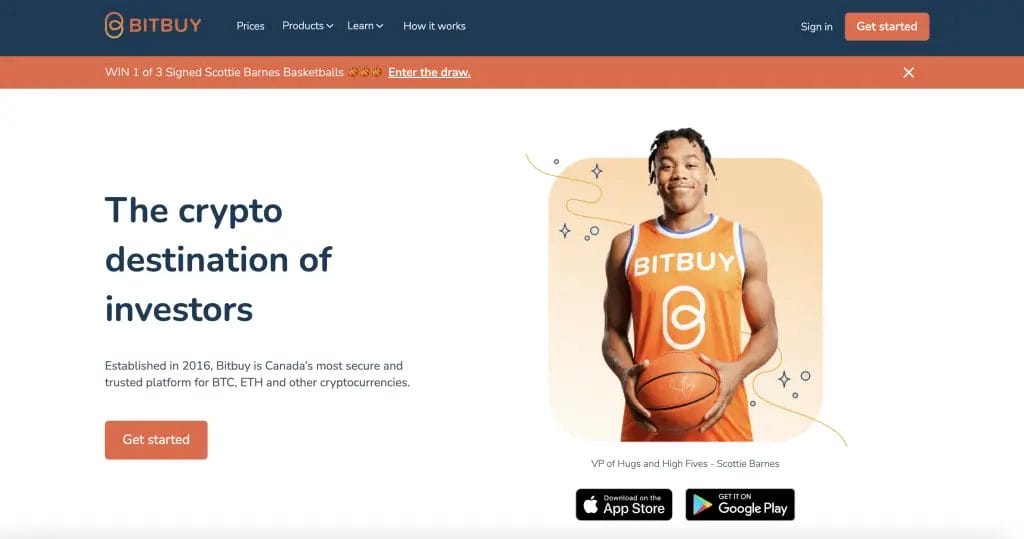 BitBuy Home Page Click here crypto exchange
