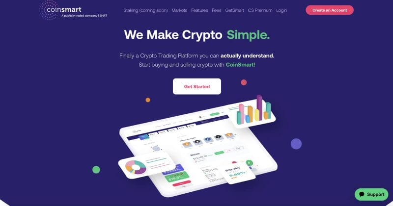 coinsmart home page crypto nft canada 