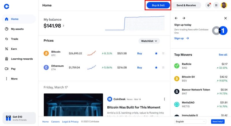 How Sell Crypto on Coinbase Part 1
