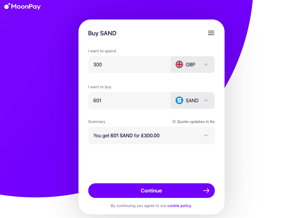 Buying Crypto with MoonPay