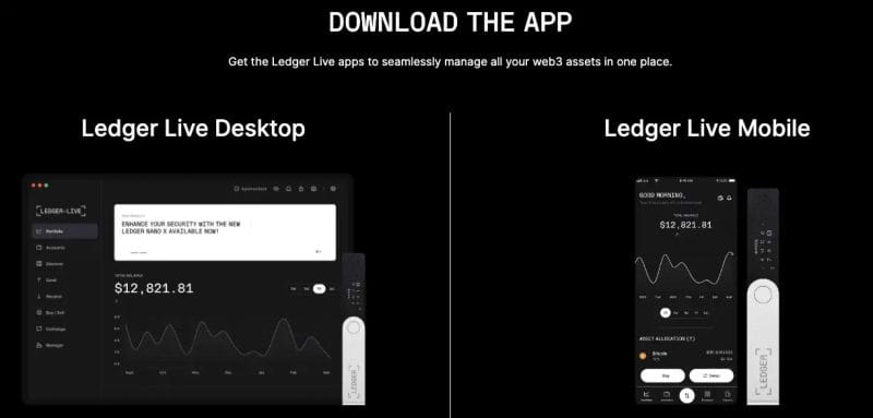 Download Ledger Live on Desktop or Mobile