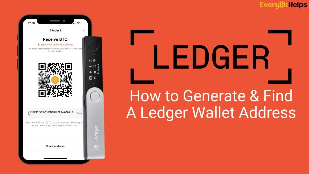 How to generate and find a ledger wallet crypto address