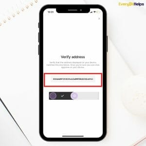 Verify Crypto Address Ledger Live App