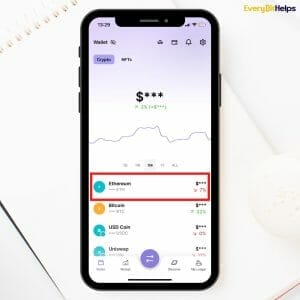 Find wallet address Ledger Live App