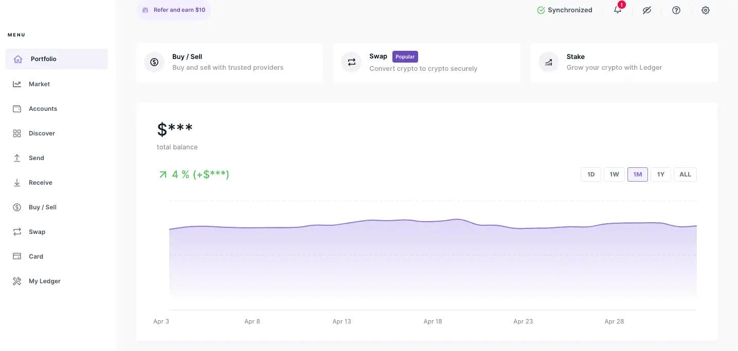 Locating your crypto wallet address