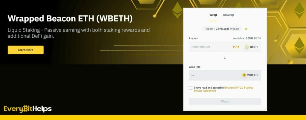 How to Wrap BETH to WBETH on Binance