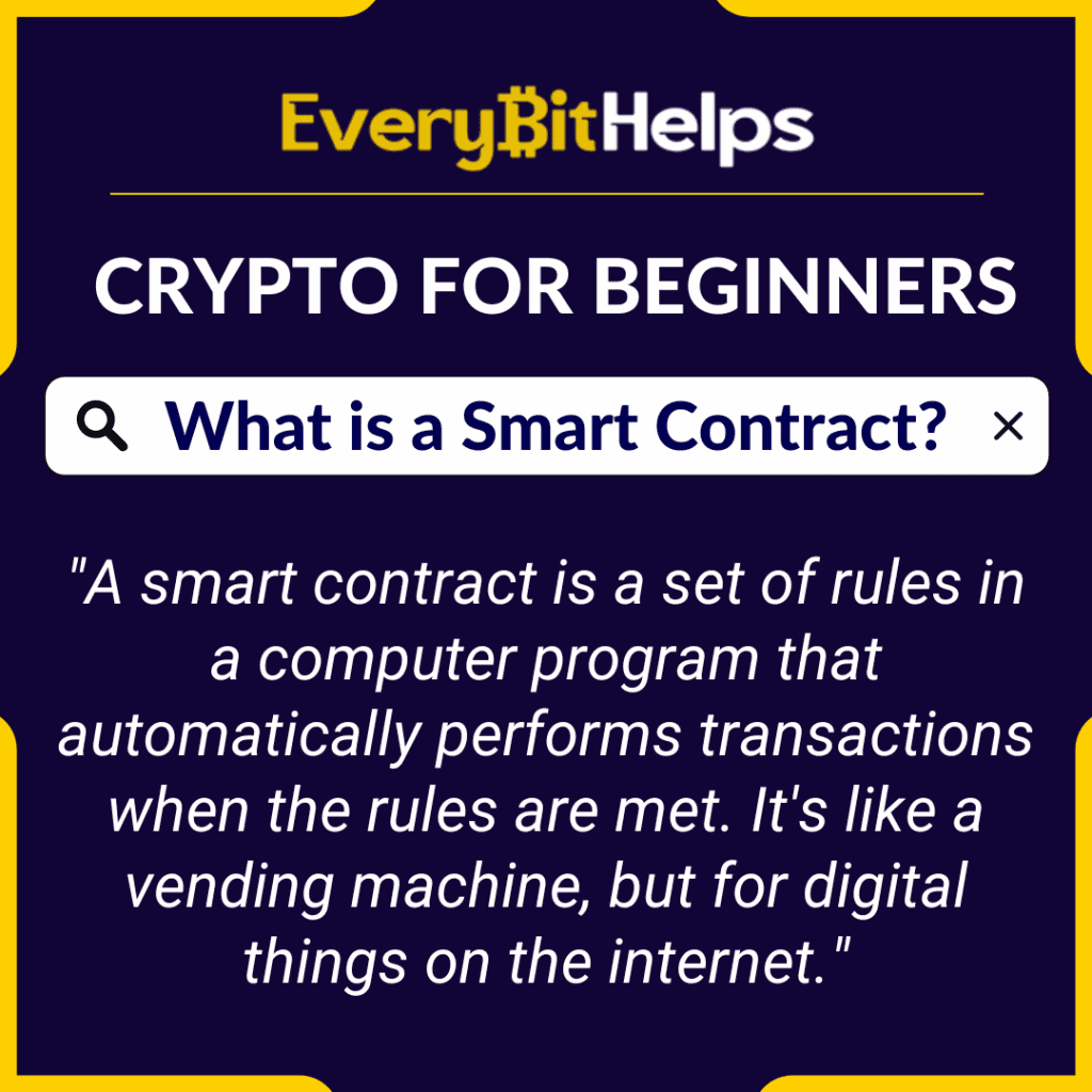 Crypto 101: Crypto Basic what is a smart contract
