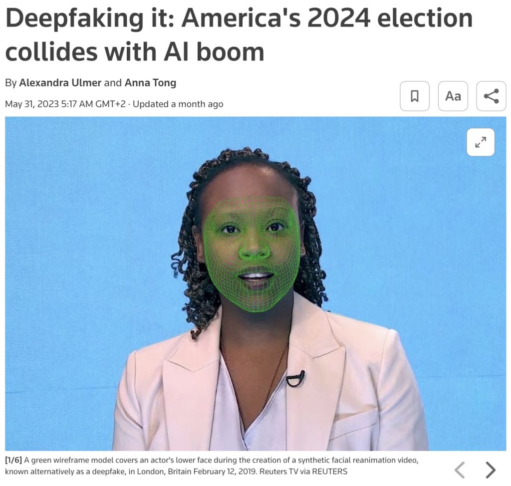 Deepfaking it: America's 2024 election collides with AI boom