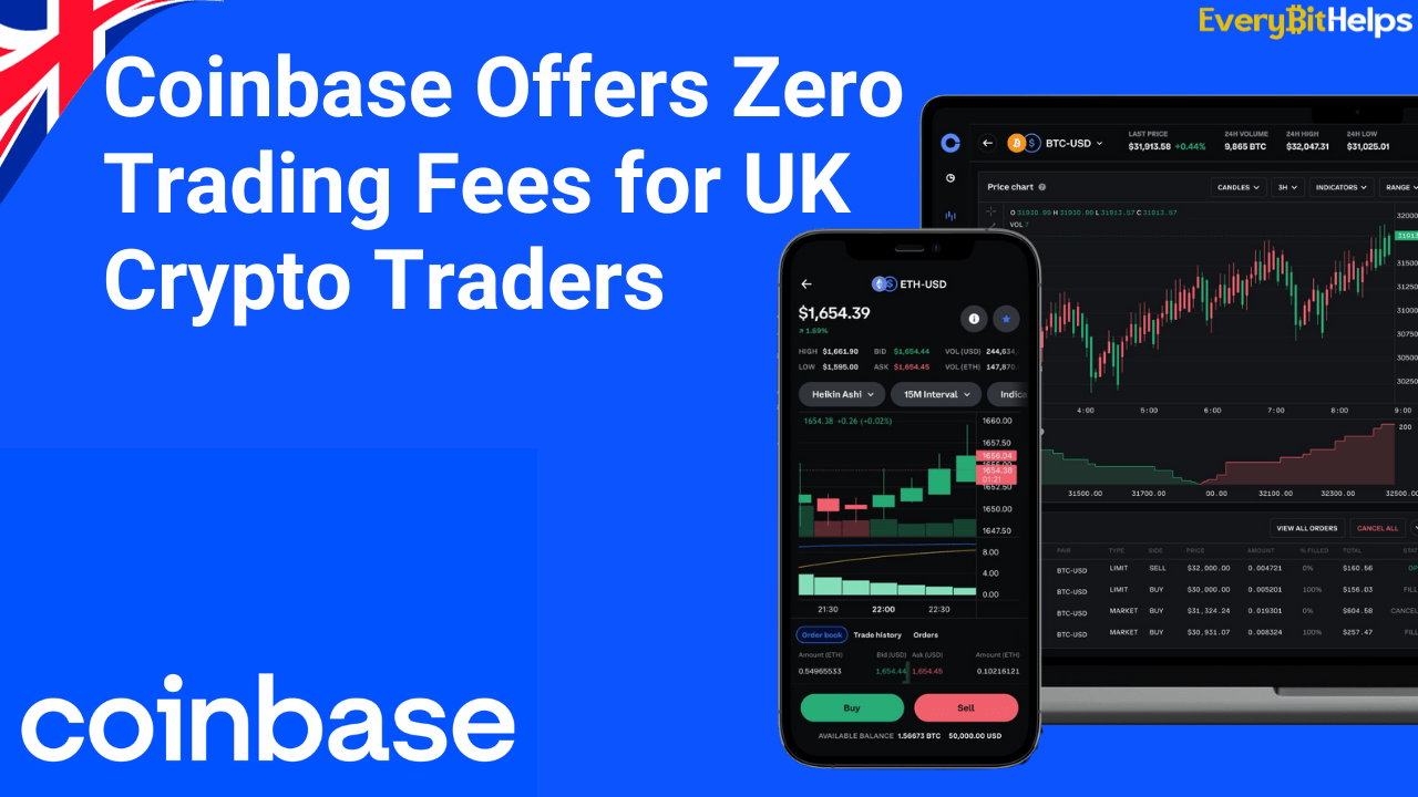 Coinbase Offers Zero Trading Fees for UK Crypto Traders