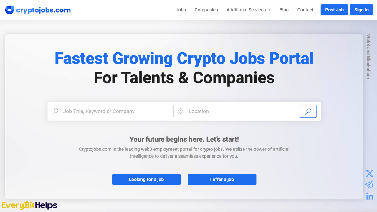 Top Web3 Job Board - cryptojobs.com