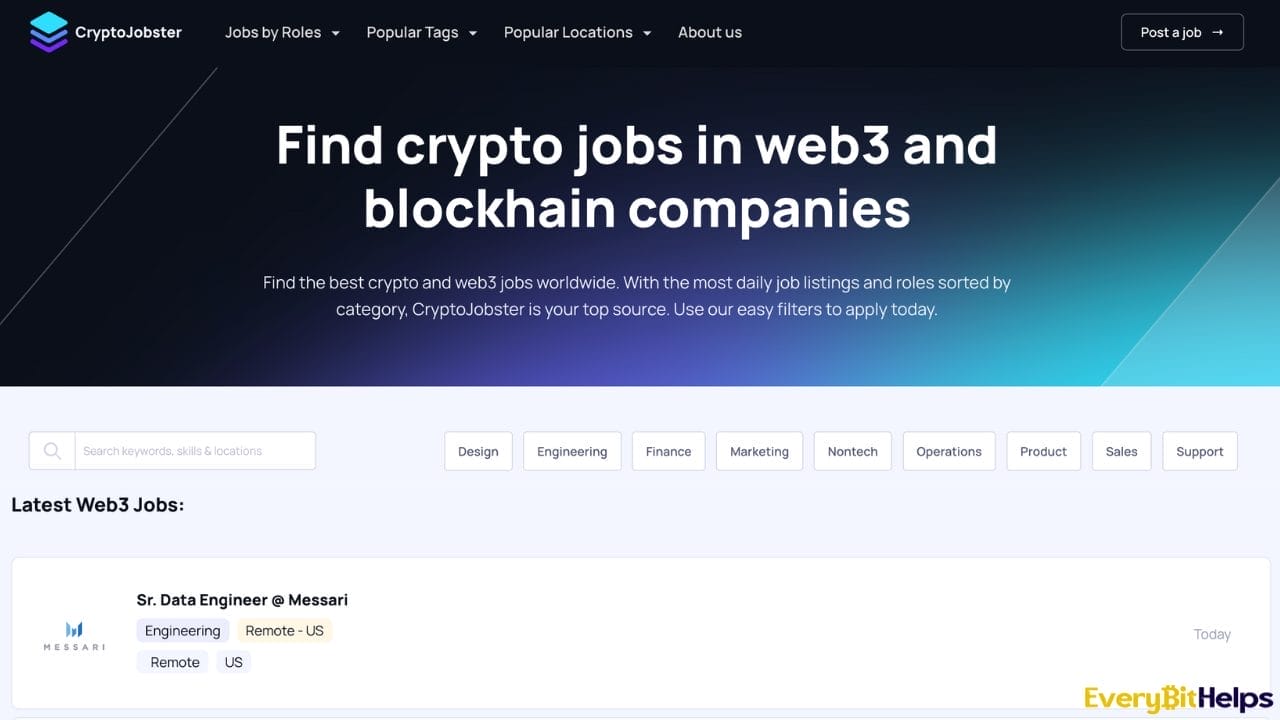 Top Web3 Job Board - cryptojobster.com