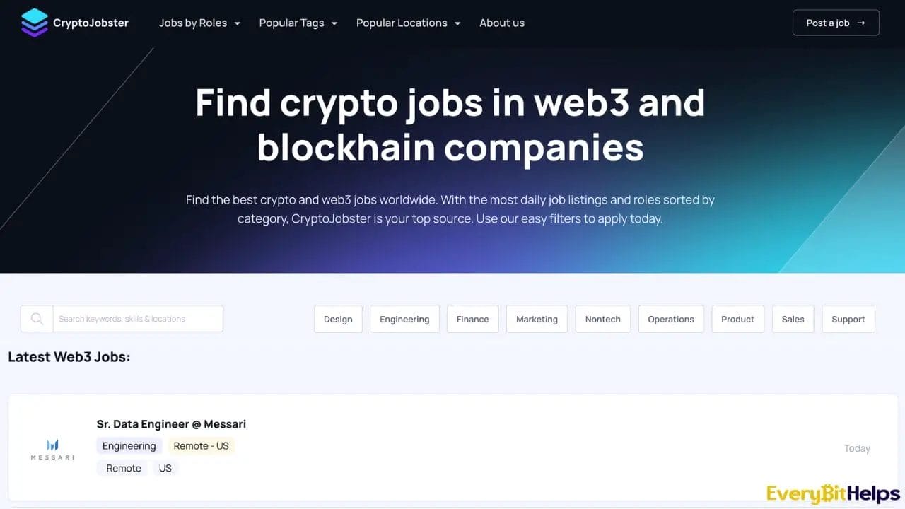 Top Web3 Job Board - cryptojobster.com