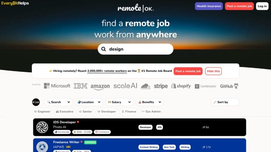 Top Web3 Job Board - remoteok.com