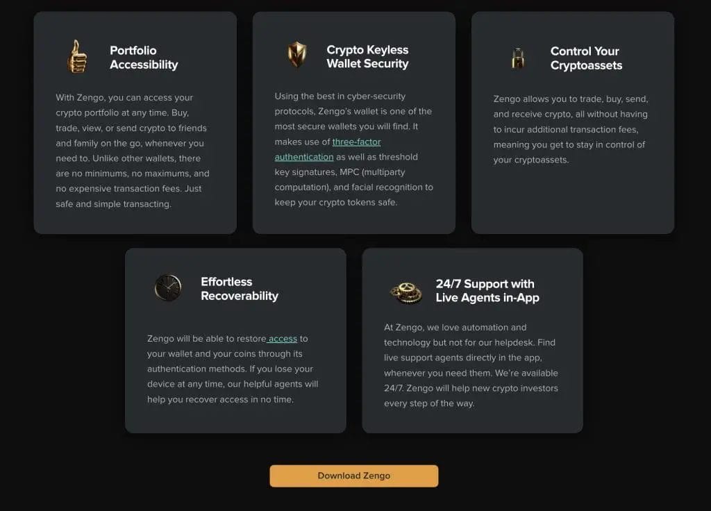 Zengo Wallet App
